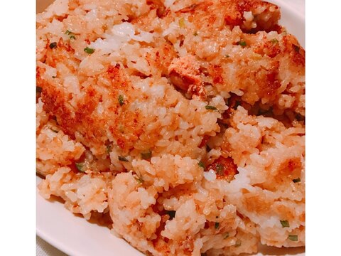 フライパンで石焼ビビンバ風♡明太子＆チーズおこげ♪